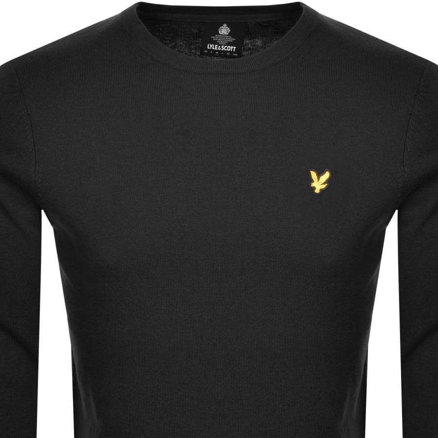 Alternative Image for ProductLyle And Scott Crew Neck Merino Knit Jumper Black2
